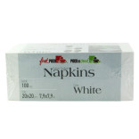Luxury White Snow Cotton Cocktail Napkin L:7.9in W:7.9in - 100 pcs Luxury White Snow Cotton Cocktail Napkin L:7.9in W:7.9in - 100 pcs